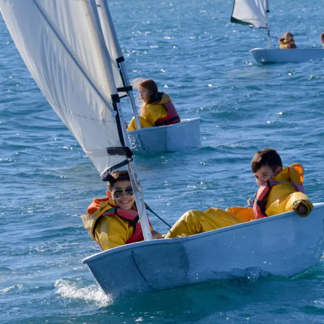 Club de Cannes jeunesse, port du Mourre Rouge. Cannes, avril 2024.