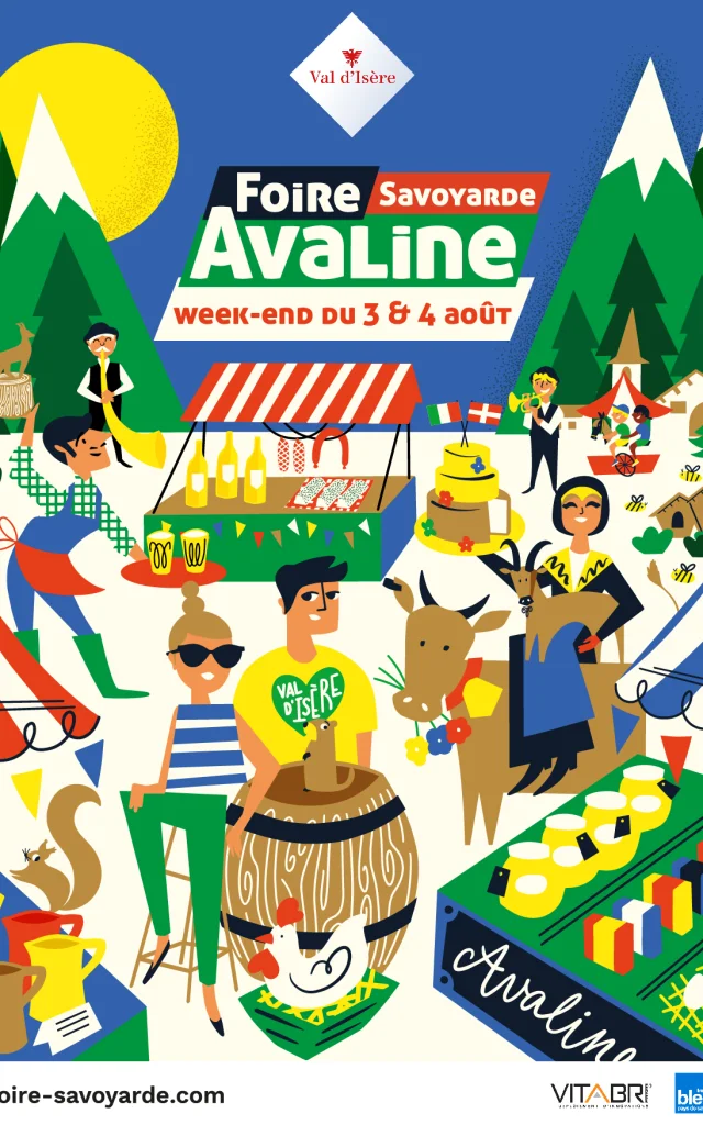 Affiche 2024 Foire Savoyarde Avaline de Val d'Isère