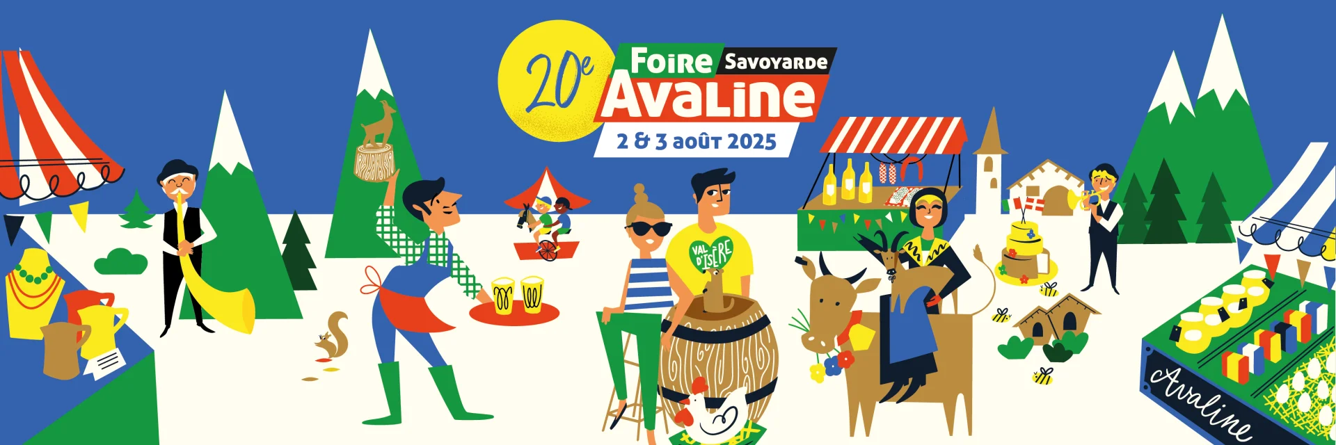 Affiche bandeau Foire Savoyarde Avaline 2025