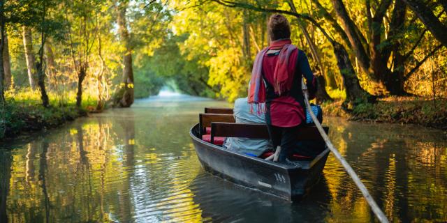 Balade en barque dans le Marais poitevin