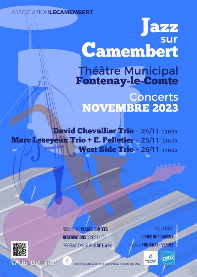 Affiche Jazz sur Camembert 2023 Fontenay-le-Comte