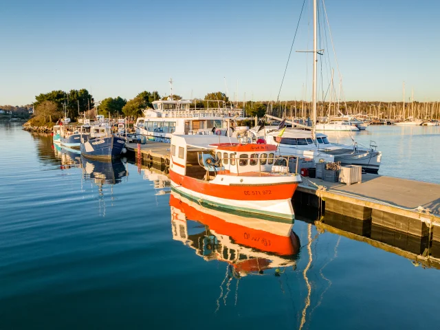 Fishing Port La Foret Fouesnant Winter Boat Poriel