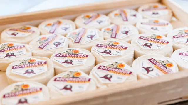 Quesos Rocamadour en el Mercado