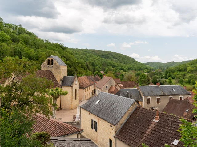 View of the village of Saint-Clair