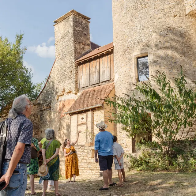 Visite du chateau de Peyrilles