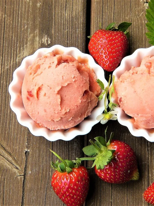 Strawberry Ice Cream@image Par Silvia De Pixabay
