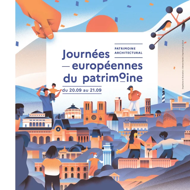 Cartel de las XXV Jornadas Europeas del Patrimonio, por Clement Barbe
