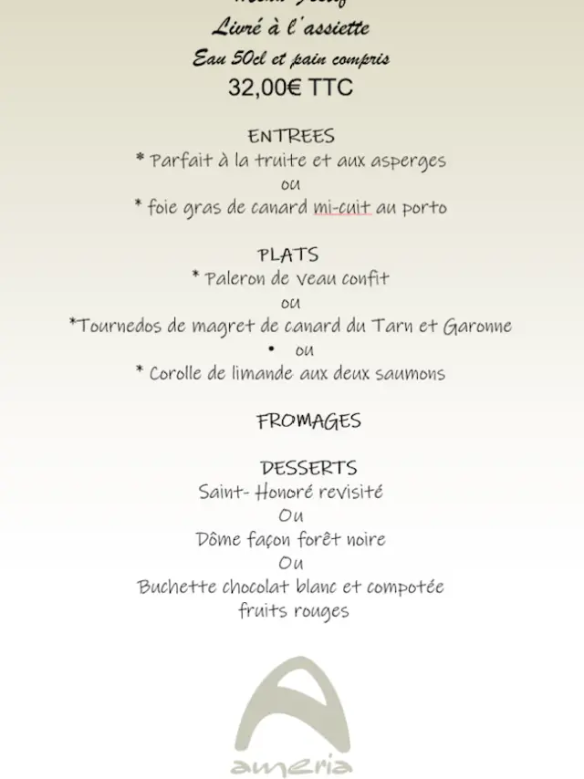 Menú 32 euros