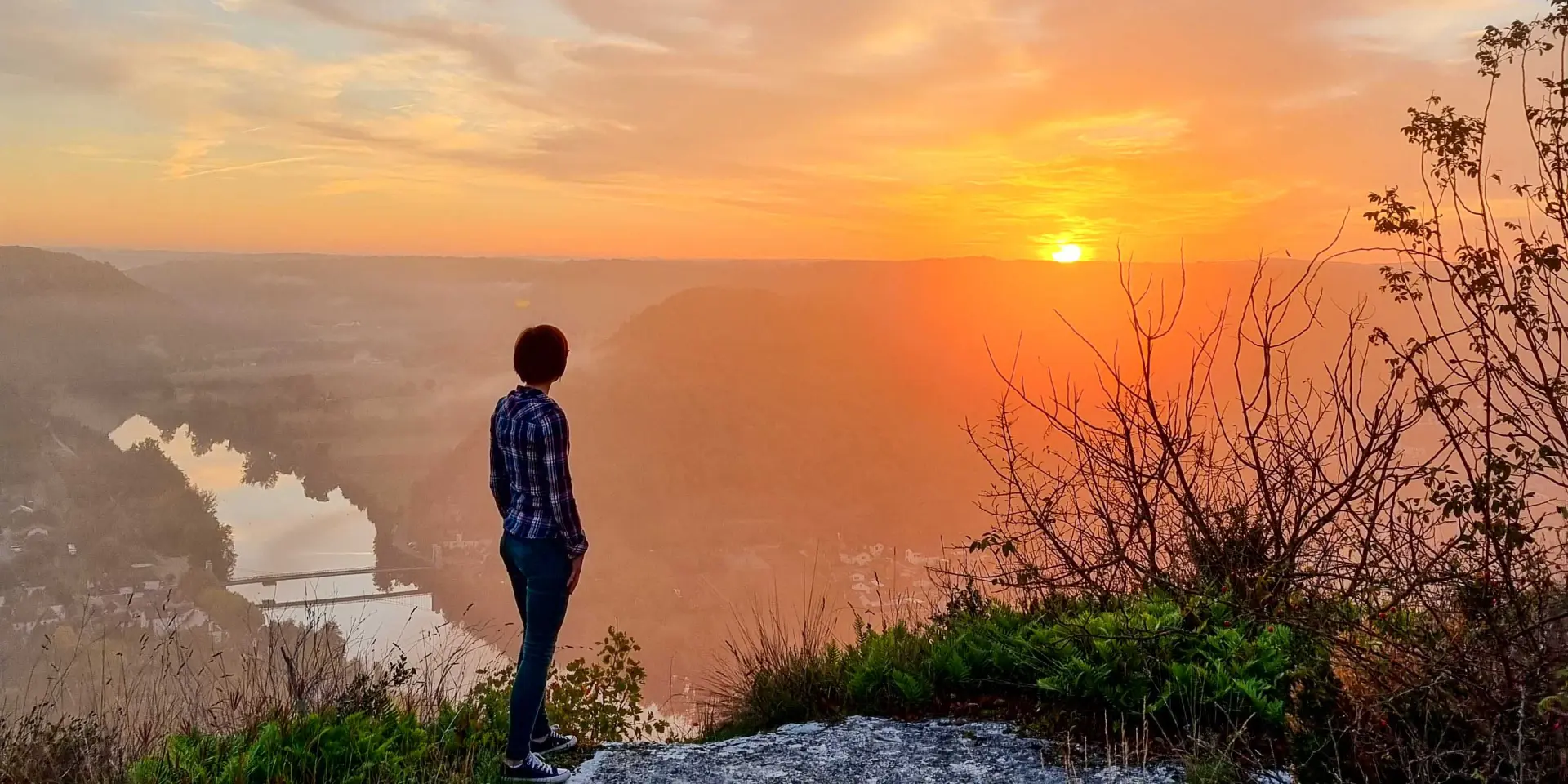 Lever de soleil à Cajarc
