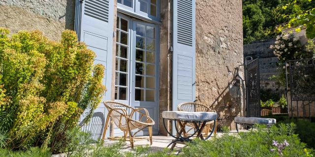 Terrasse du château de Larnagol