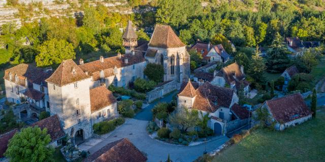 Vue aérienne d'Espagnac-Sainte-Eulalie