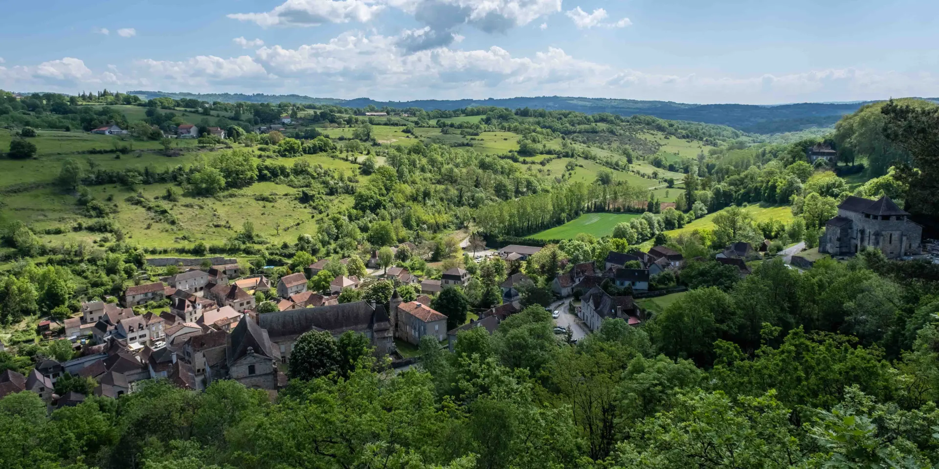 Panorama au dessus de Fons