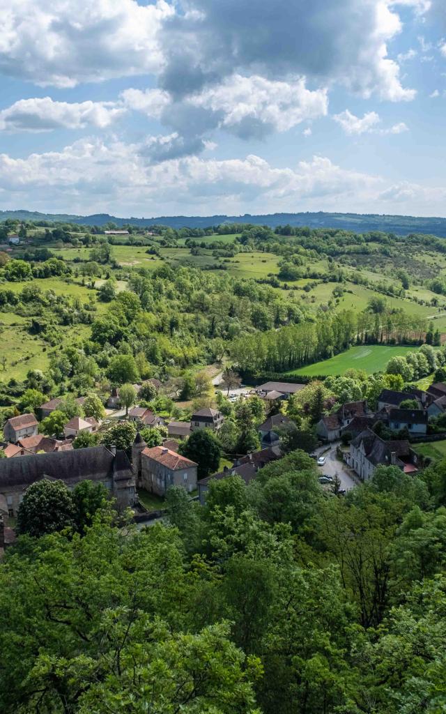 Panorama au dessus de Fons