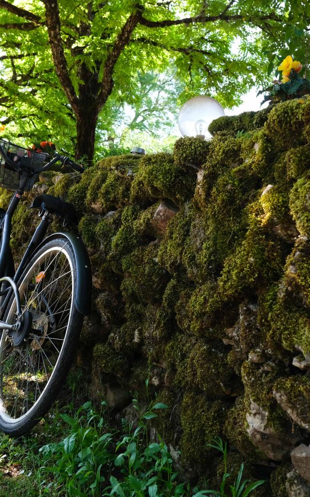 Pause vélo, dans le Lot.