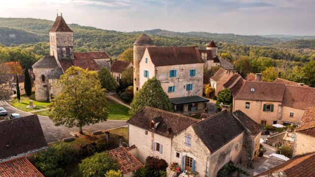 Vue Aérienne Du Village Des Arques