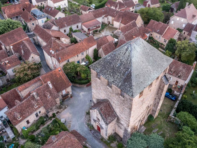 Vue drone de Saint-Pierre-Toirac