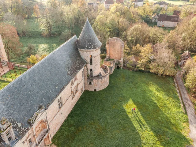 Aerial view of Château d'Assier