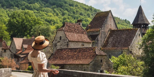 Jolie vue sur le village d'Espagnac-Sainte-Eulalie