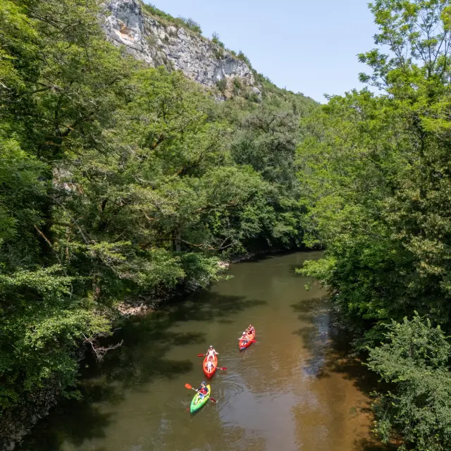 Canoë sur la vallée du Célé
