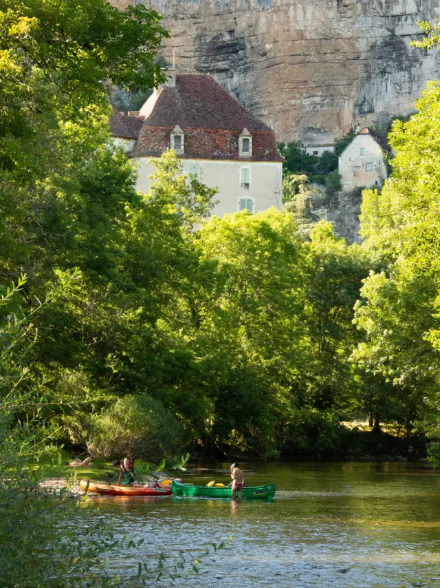 Balade en canoë dans la allée du Célé à Sauliac-sur-Célé
