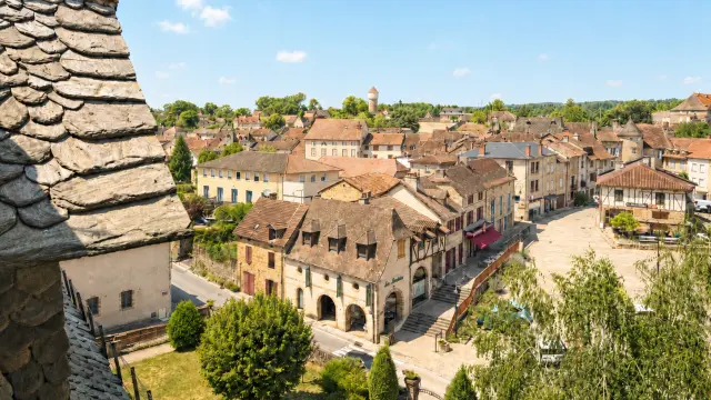 Lacapelle-Marival vu du chemin de ronde