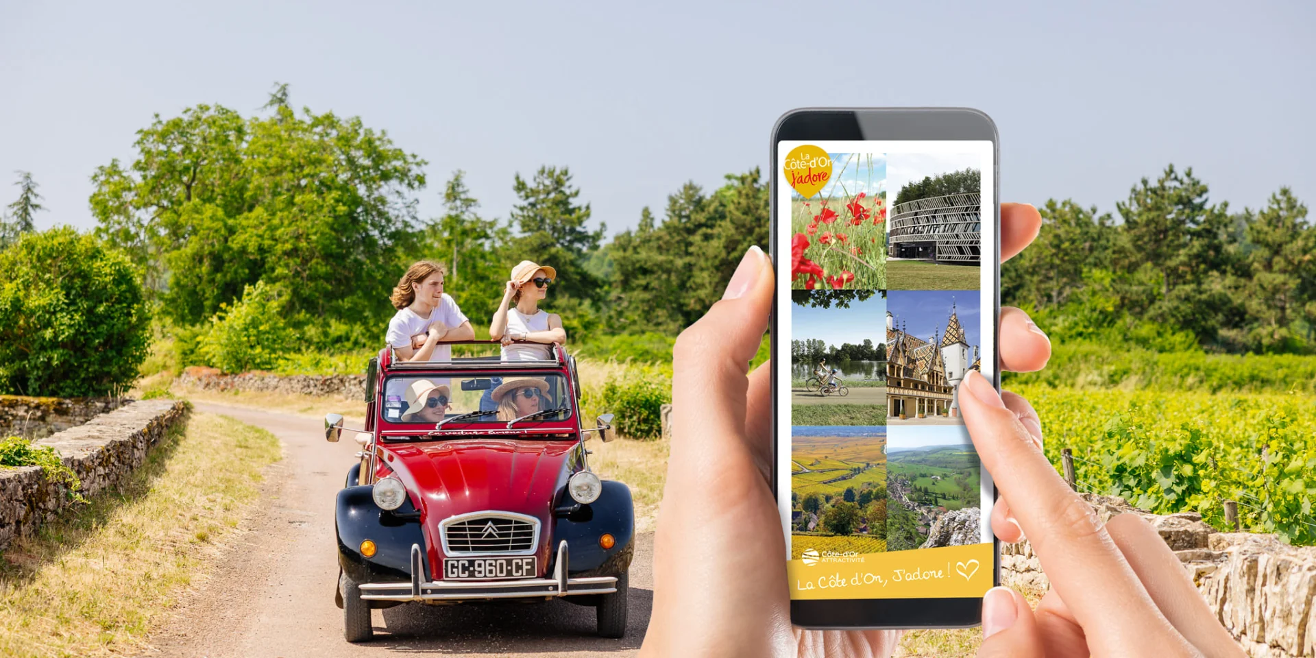 Balades en Bourgogne l'application gratuite sur la Route des Grands Crus de Bourgogne