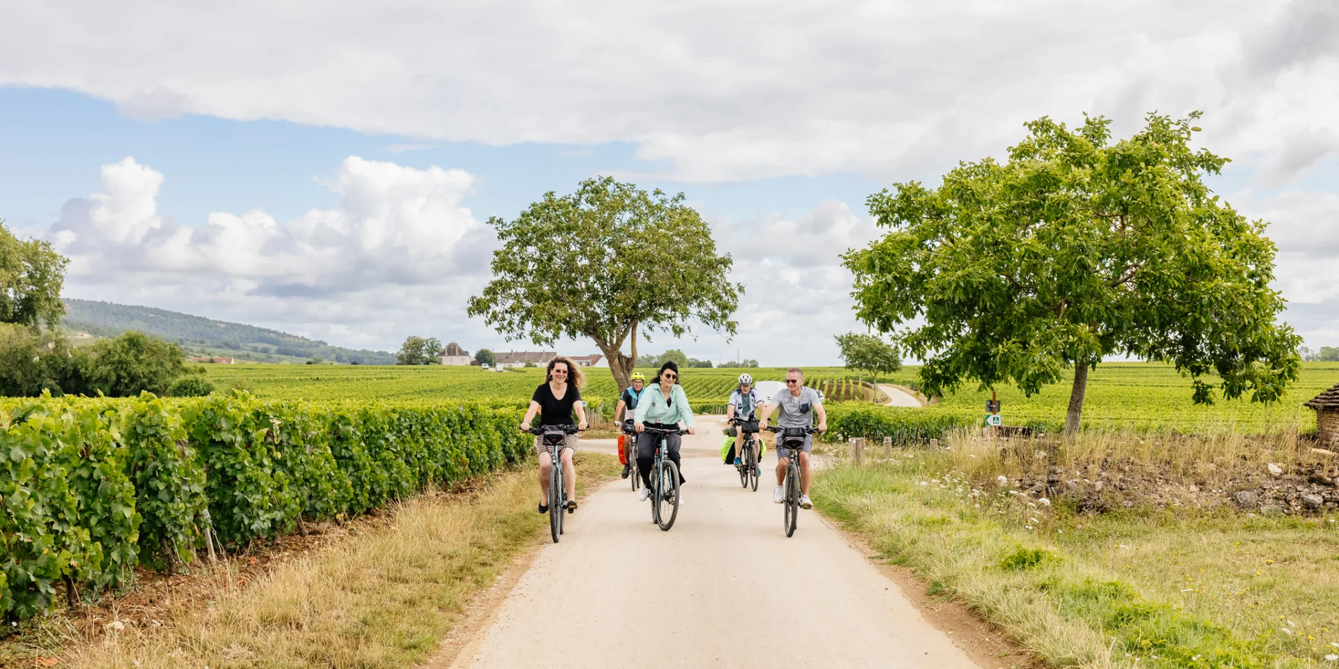 Balade à vélo dans les vignes sur la Route des Grands Crus de Bourgogne
