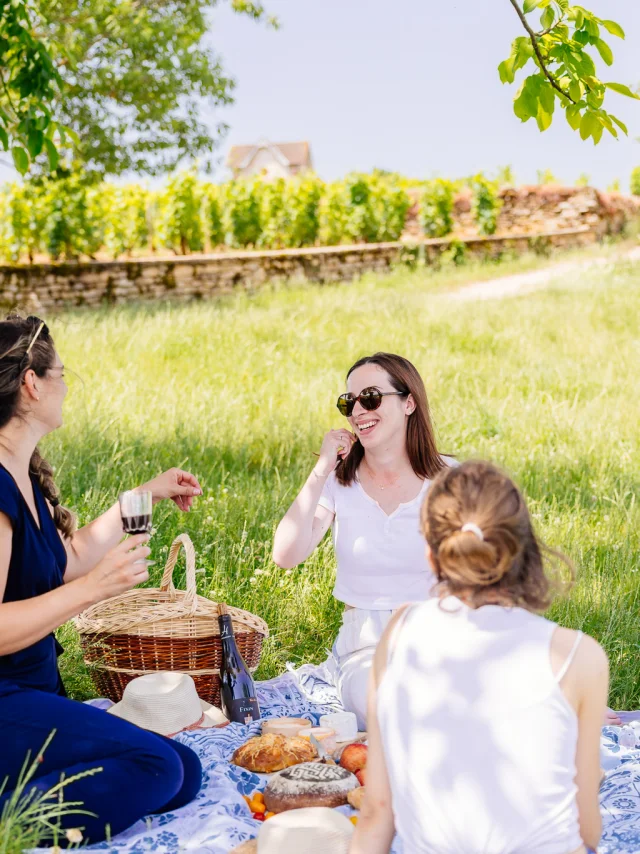 Pique-nique sur la Route des Grands Crus de Bourgogne