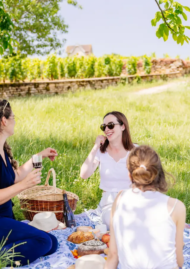 Pique-nique sur la Route des Grands Crus de Bourgogne