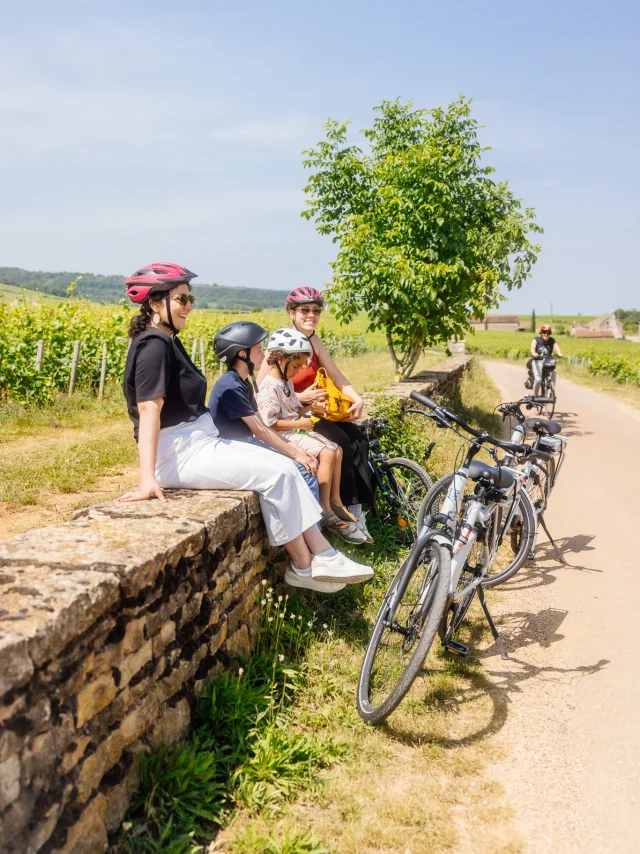 Vélo sur la Voie des Vignes en Côte-d'Or