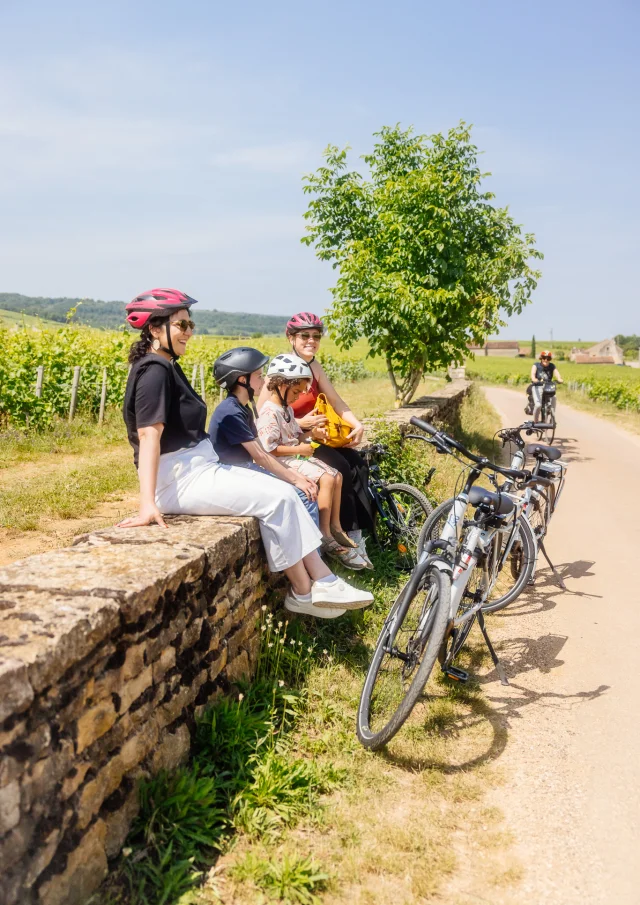 Vélo sur la Voie des Vignes en Côte-d'Or