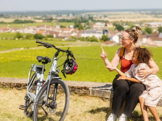 Vélo sur la Voie des Vignes en Côte-d'Or