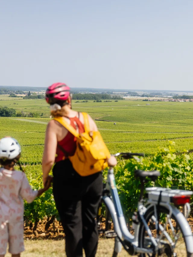 Vélo sur la Voie des Vignes en Côte-d'Or