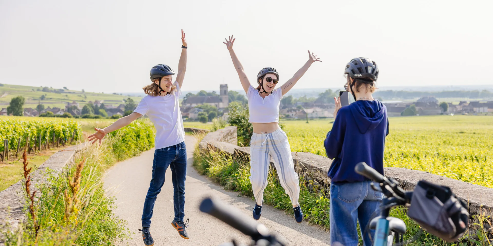 Balade à vélo à Pommard