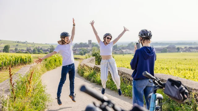 Balade à vélo à Pommard