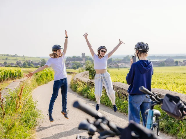 Balade à vélo à Pommard