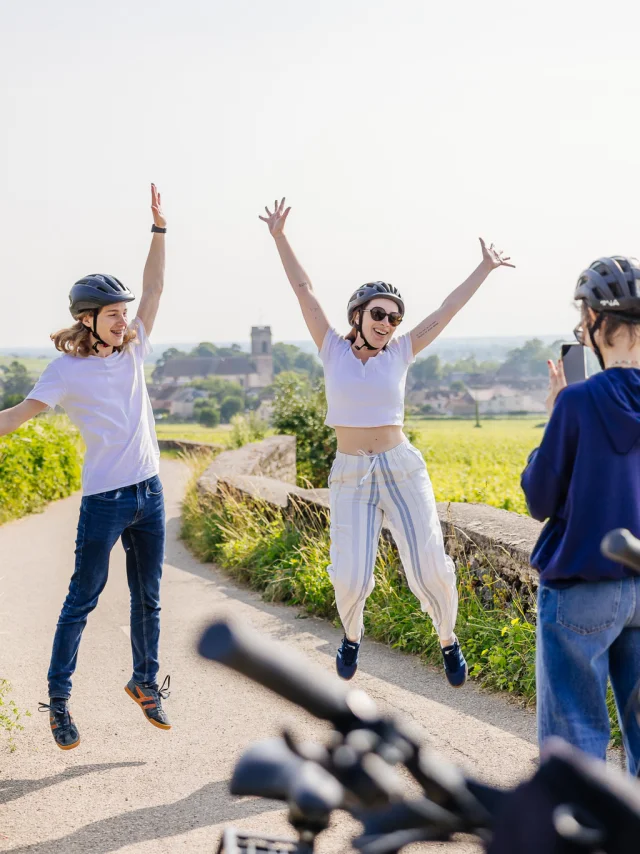 Balade à vélo à Pommard