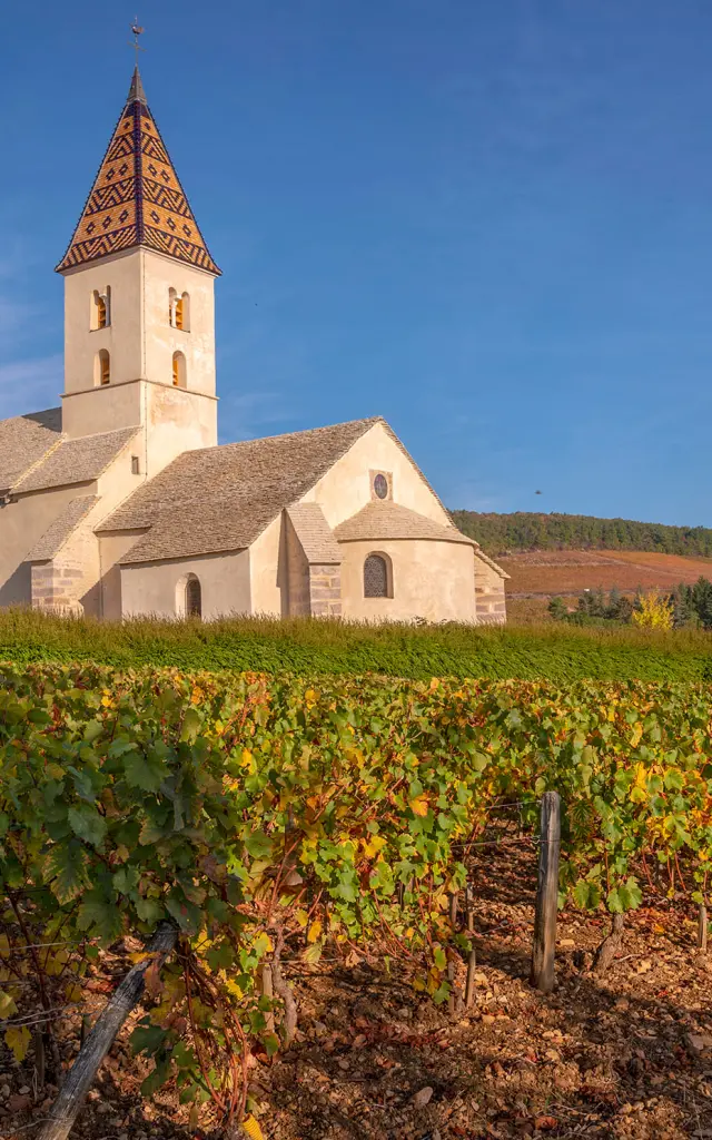 Église de Fixey dans la commune de Fixin