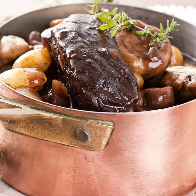 Boeuf Bourguignon dans cocotte