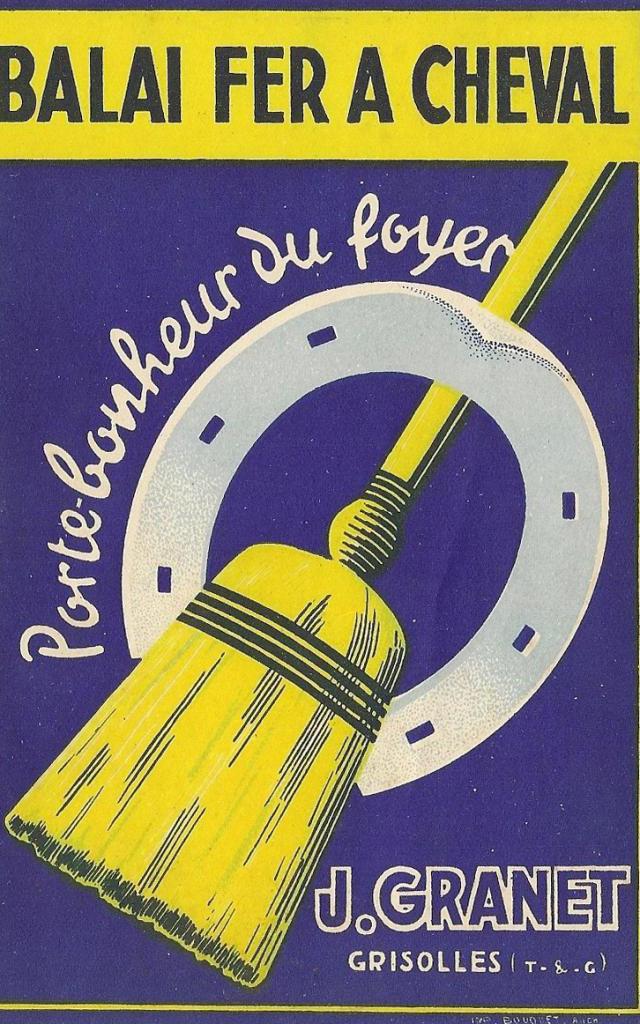Antiguo anuncio de Balai Granet, Archives Musée