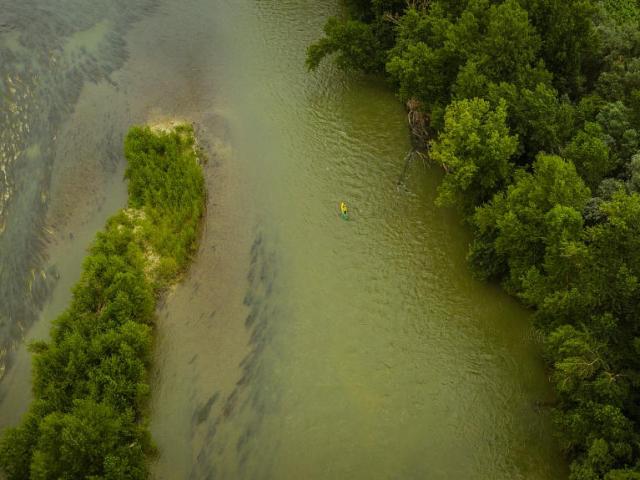 El Garona visto desde un dron