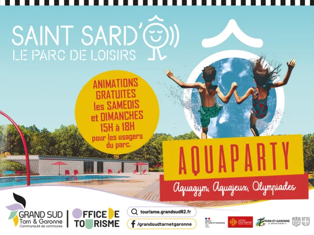 visuel aquaparty à saint sard'Ô