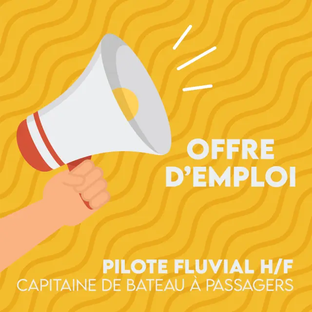 Offre d'emploi - Pilote fluvial, Capitaine de bateau à passagers
