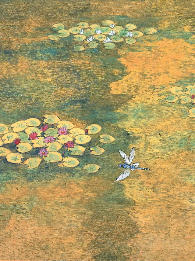 Cherry Trees and Water Lilies 1