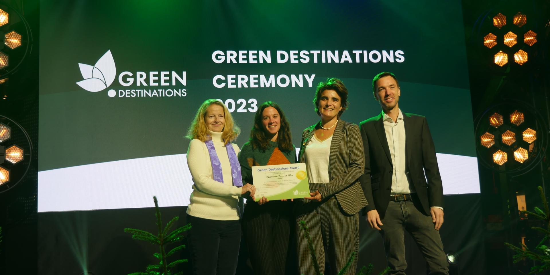 October 2023 Gold Award Green Destinations