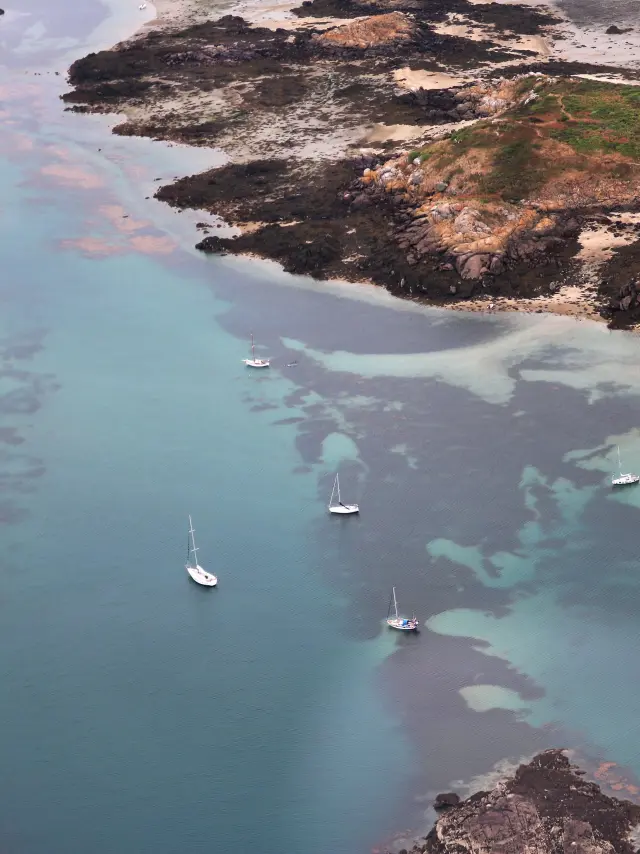 Das Chausey-Archipel aus der Luft betrachtet