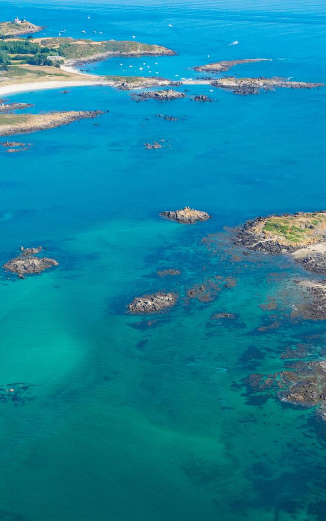 L'archipel de Chausey vu du ciel