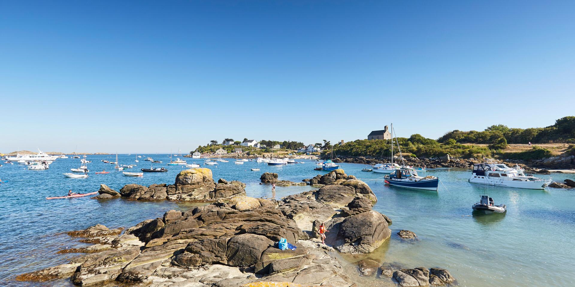 Anse des Blainvillais sur la Grande Île de Chausey