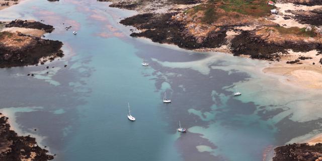 L'archipel de Chausey vu du ciel