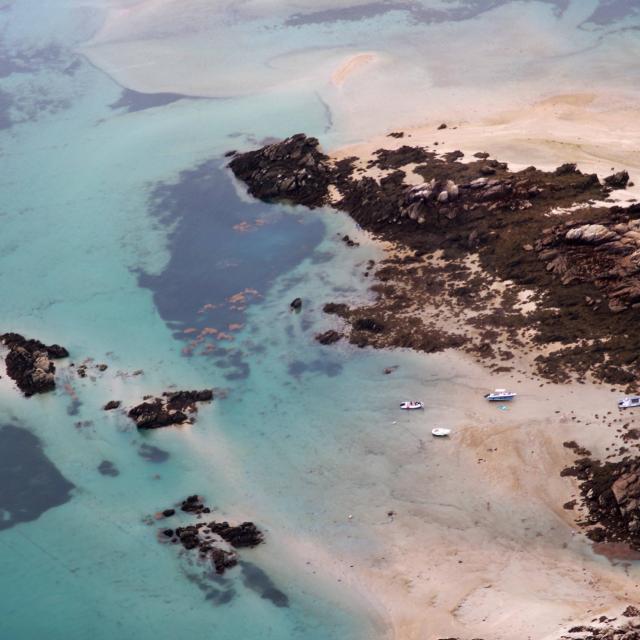 The Chausey archipelago from the air